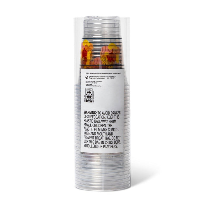 Fall Disposable Cup - Clear - 18oz/30ct - up & up™