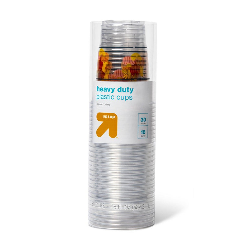 Fall Disposable Cup - Clear - 18oz/30ct - up & up™
