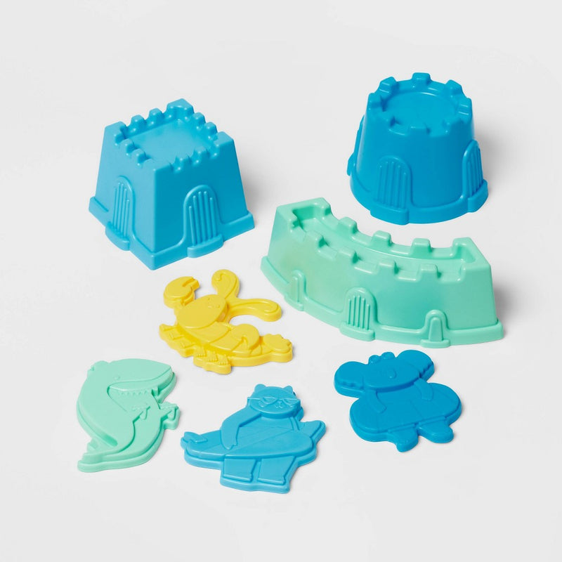 Kids' Sand Bucket 15pc Set Blue - Sun Squad™