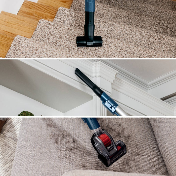 Shark Stratos Upright Vacuum with DuoClean PowerFins HairPro, Self-Cleaning Brushroll, Odor Neutralizer Technology - Navy - AZ3002 (LOCAL PICKUP ONLY)