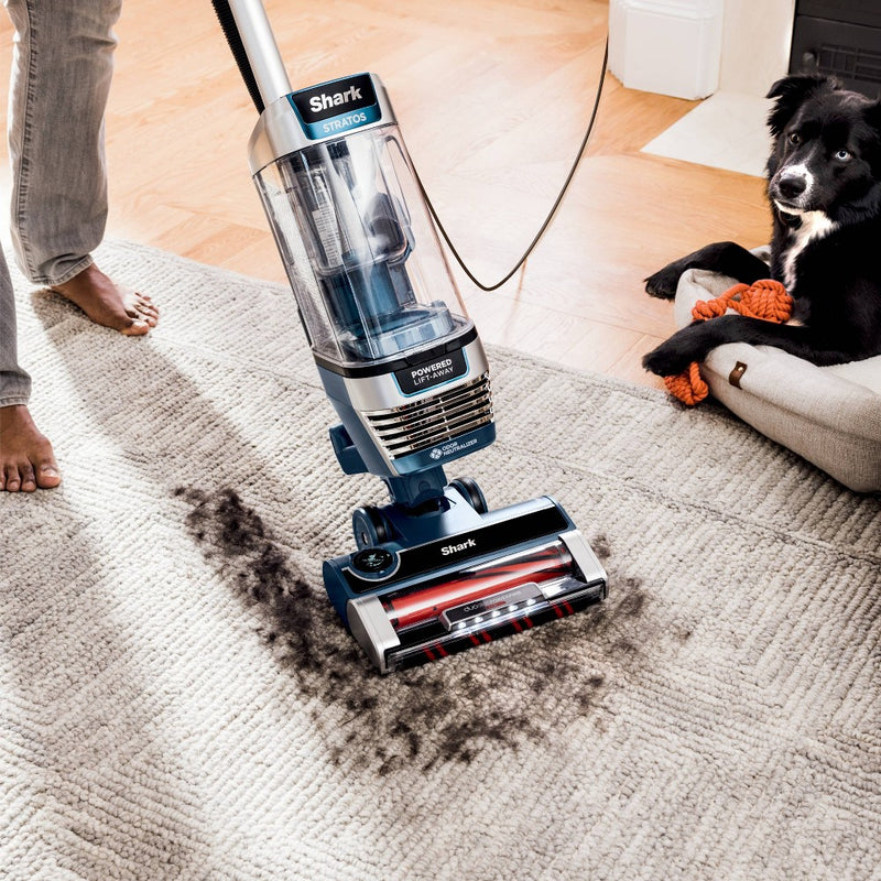 Shark Stratos Upright Vacuum with DuoClean PowerFins HairPro, Navy - AZ3002 (LOCAL PICKUP ONLY)