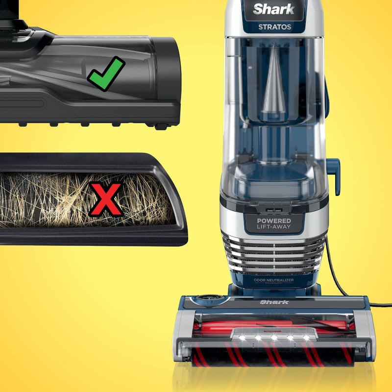 Shark Stratos Upright Vacuum with DuoClean PowerFins HairPro, Navy - AZ3002 (LOCAL PICKUP ONLY)