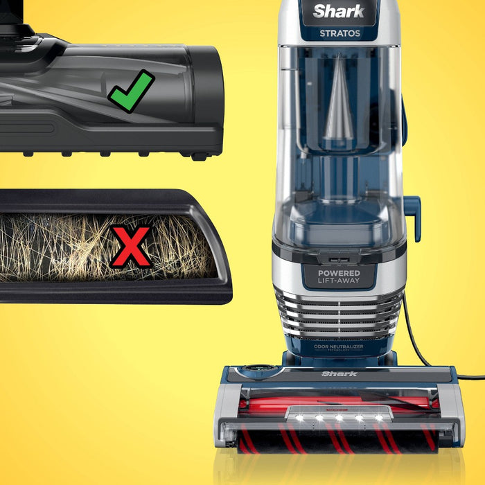 Shark Stratos Upright Vacuum with DuoClean PowerFins HairPro, Self-Cleaning Brushroll, Odor Neutralizer Technology - Navy - AZ3002 (LOCAL PICKUP ONLY)