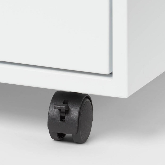 Metal File Cabinet with Two Drawers White - Brightroom™ (LOCAL PICKUP ONLY)