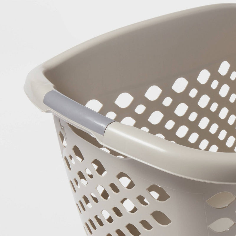 1.8bu Hip Hugger Laundry Basket Gray - Brightroom™ (LOCAL PICKUP ONLY)