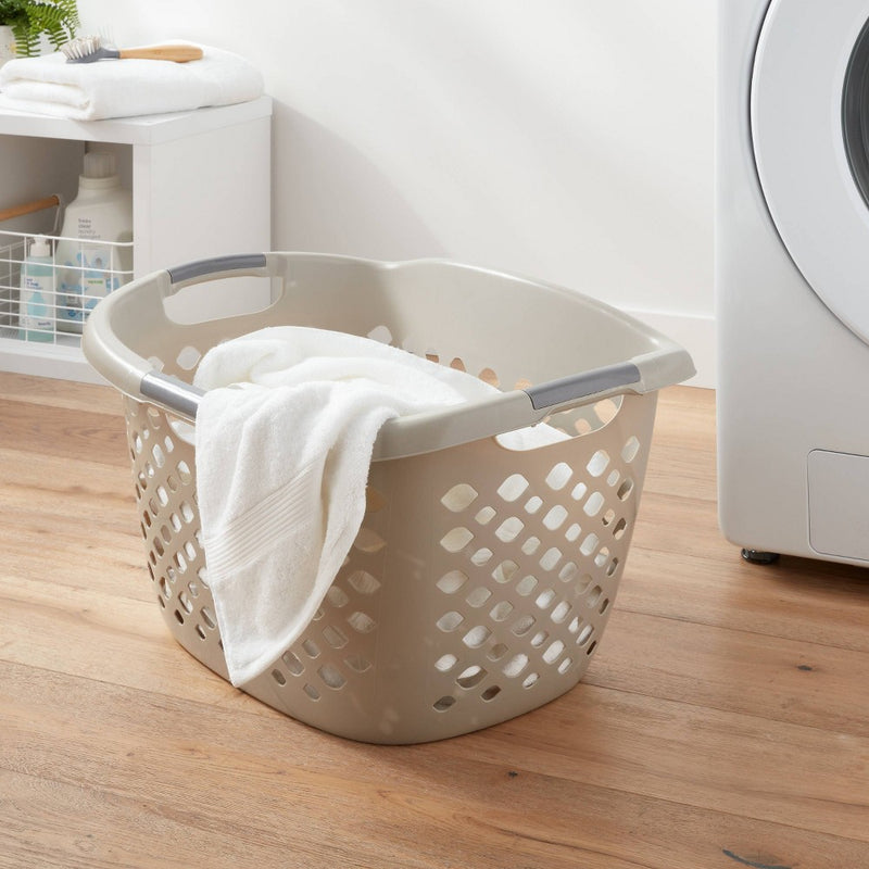 1.8bu Hip Hugger Laundry Basket Gray - Brightroom™ (LOCAL PICKUP ONLY)