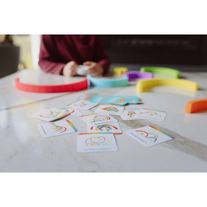 Chuckle & Roar Mini Rainbow Stacker Kids' Puzzle - 8pc