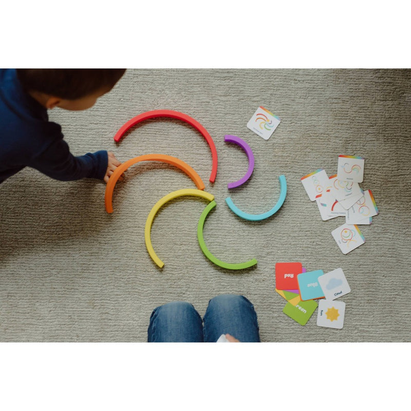 Chuckle & Roar Mini Rainbow Stacker Kids' Puzzle - 8pc
