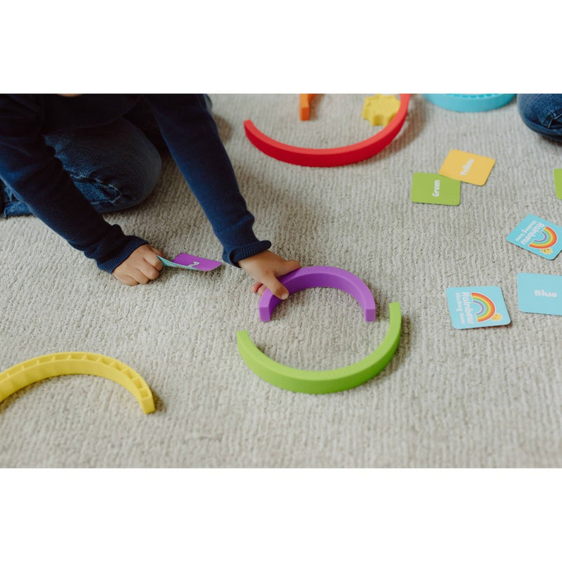 Chuckle & Roar Mini Rainbow Stacker Kids' Puzzle - 8pc