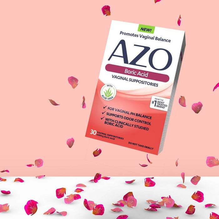 AZO Boric Acid with Aloe Vaginal Insert Washes - 30ct