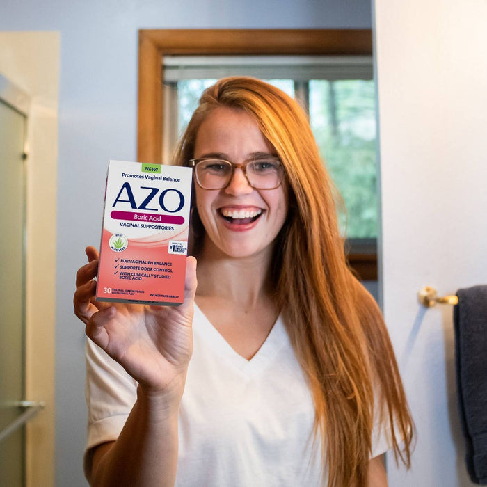 AZO Boric Acid with Aloe Vaginal Insert Washes - 30ct
