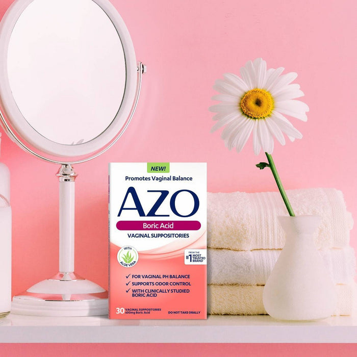 AZO Boric Acid with Aloe Vaginal Insert Washes - 30ct