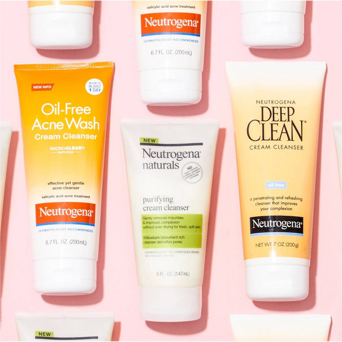Neutrogena Oil-Free Acne Face Wash Cream Cleanser - 6.7 fl oz *NEW*