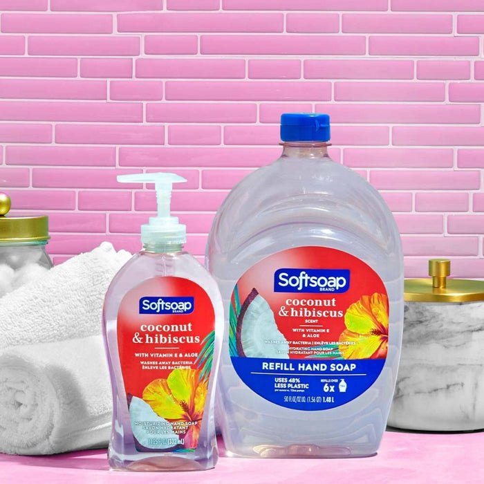 Softsoap Moisturizing Liquid Hand Soap Refill - Coconut & Hibiscus - 50 fl oz