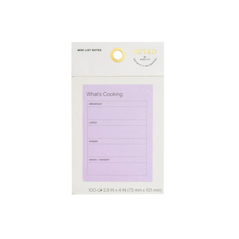 Post-it 3"x4" Notes What's Cooking