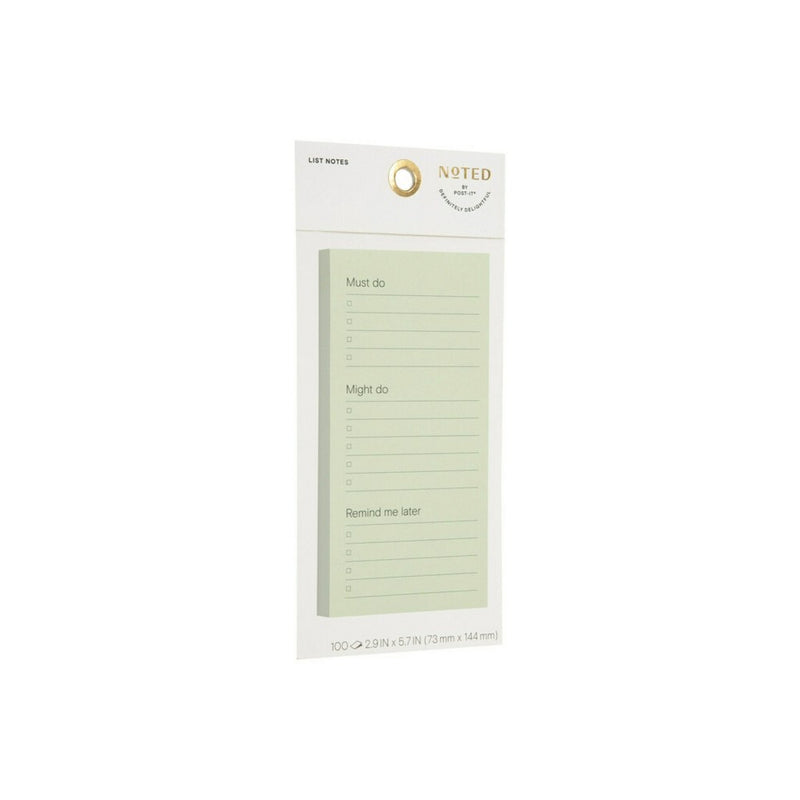 Post-it 3"x6" List Notes - Green