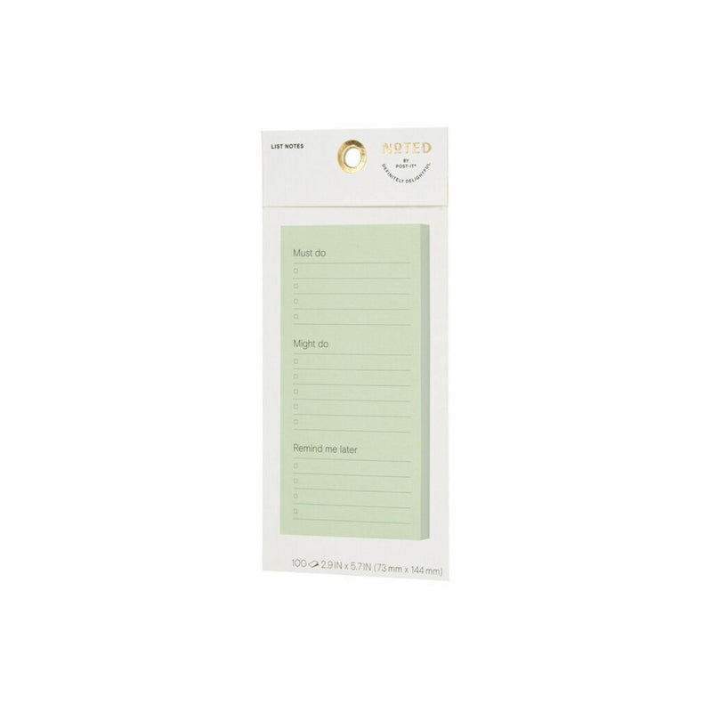 Post-it 3"x6" List Notes - Green