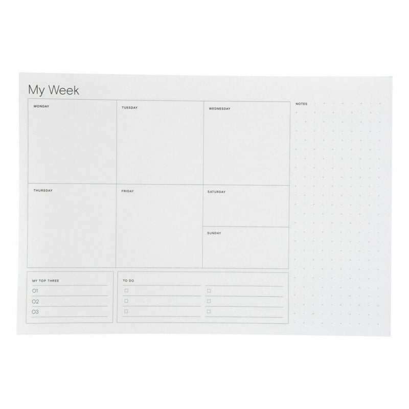 Post-it 10"x8" Note Weekly Planner