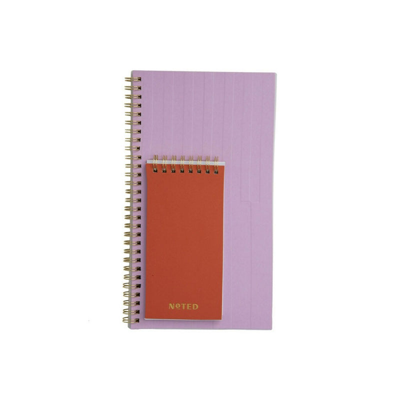Post-it 2pk Spiral Notebook Set - Red & Lilac