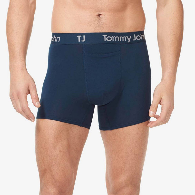TJ | Tommy John™ Men's 4" Boxer Briefs 2pk - Black/Dress Blue XL