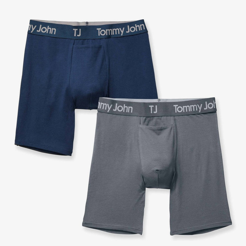TJ | Tommy John™ Men's Boxer Briefs 2pk - Dress Blue/Turbulence XXL