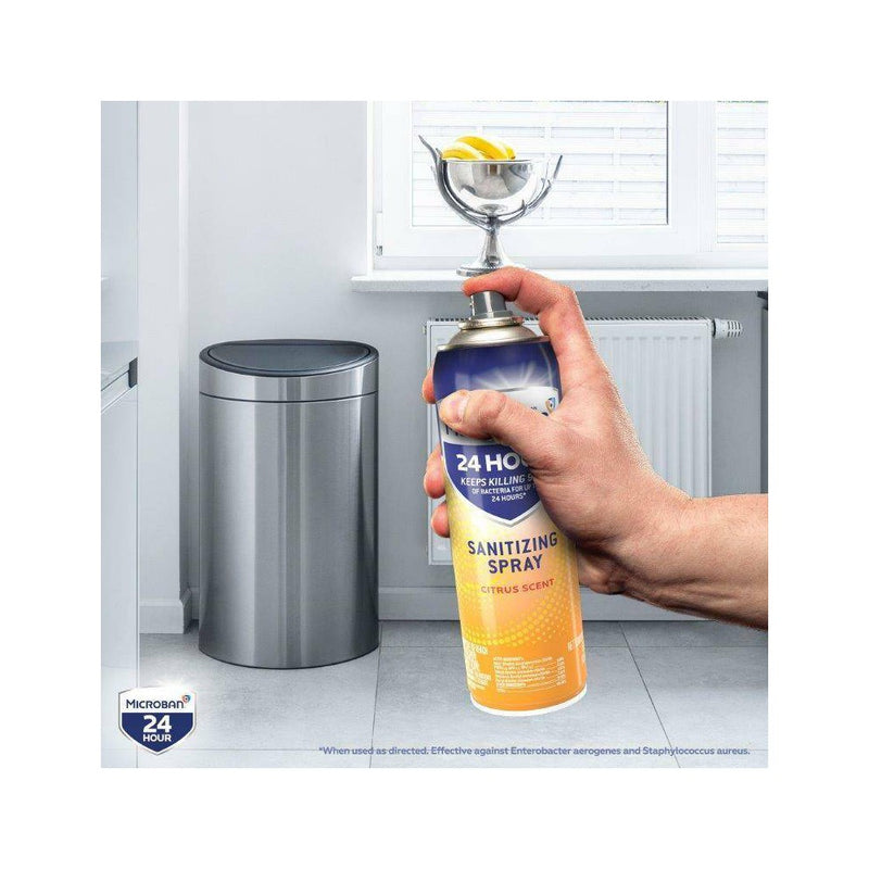 Microban 24 Hour Disinfectant Sanitizing Spray - Citrus Scent - 2ct/15 fl oz each