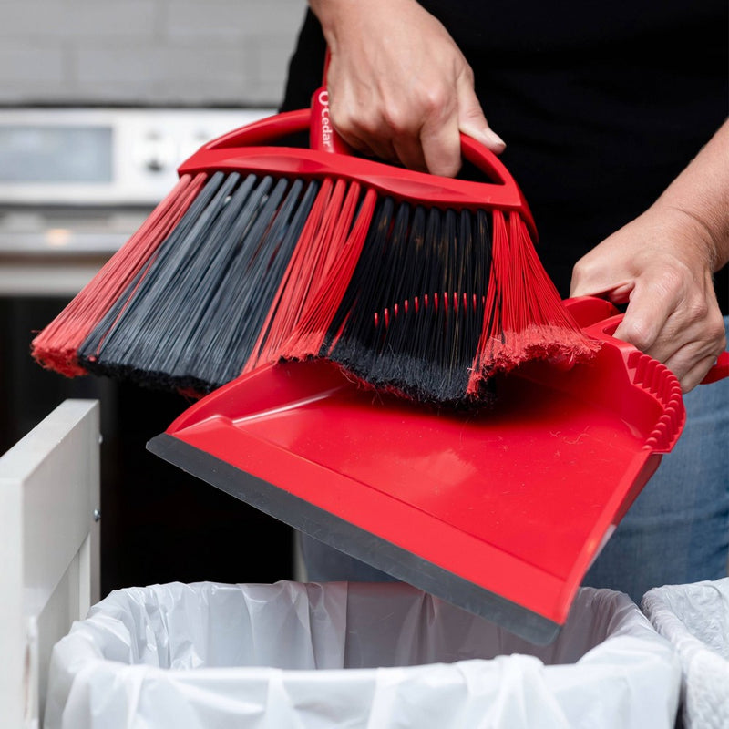 O-Cedar PowerCorner One Sweep Assembled Broom with Step-On Dustpan (LOCAL PICKUP ONLY)