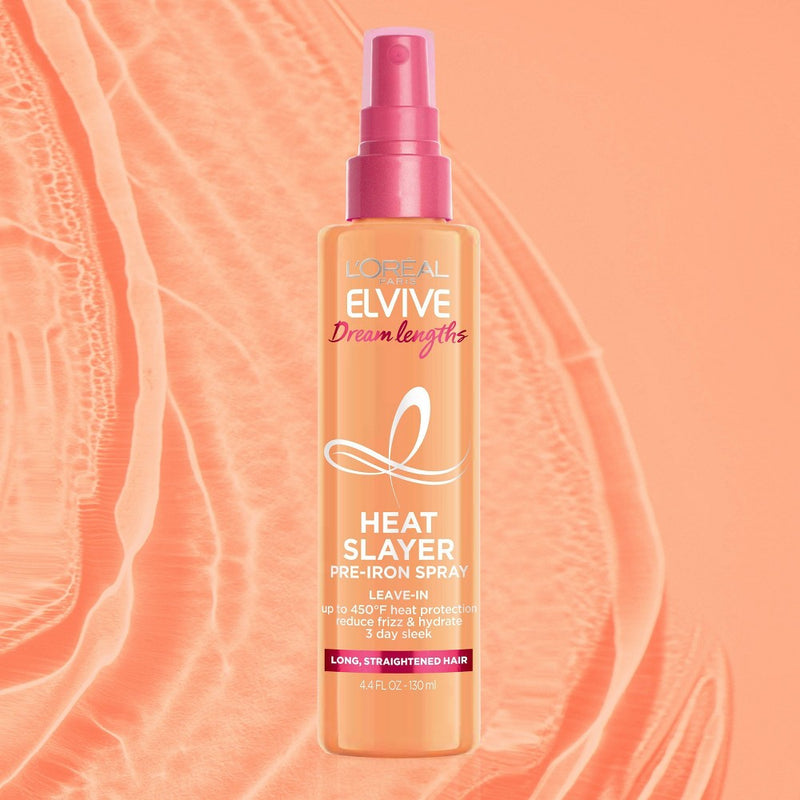 L'Oreal Paris Elvive Dream Lengths Heat Slayer Pre-Iron Leave-In Spray - 4.4oz