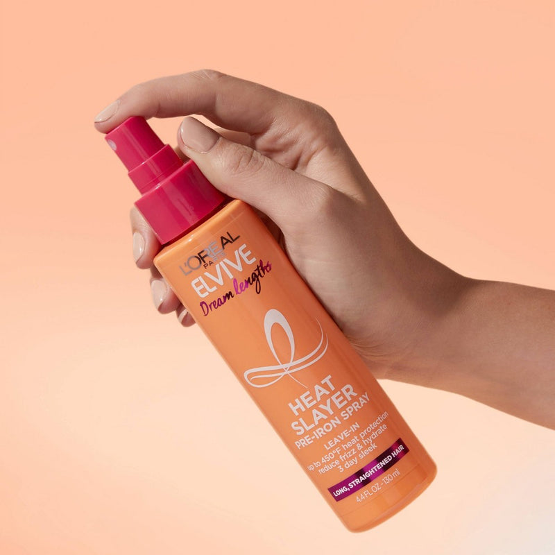 L'Oreal Paris Elvive Dream Lengths Heat Slayer Pre-Iron Leave-In Spray - 4.4oz
