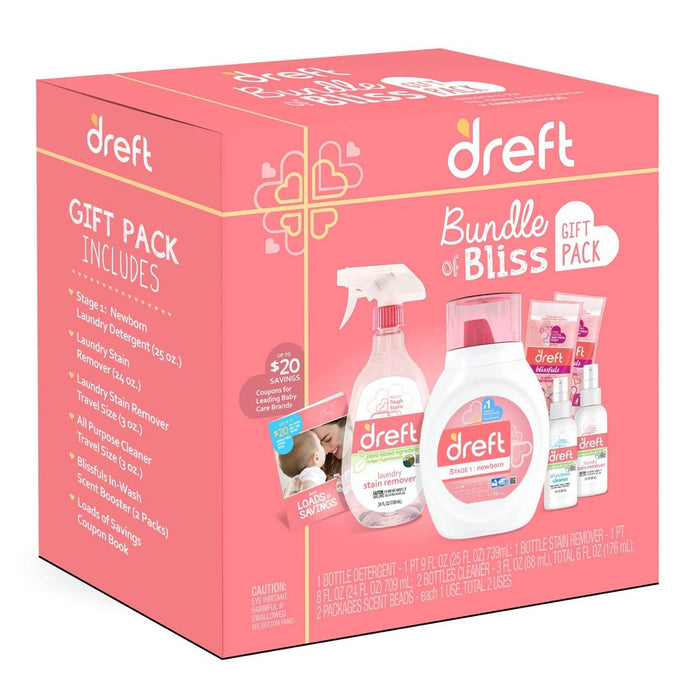Dreft Bundle of Bliss Laundry Detergent Gift Pack - 6ct