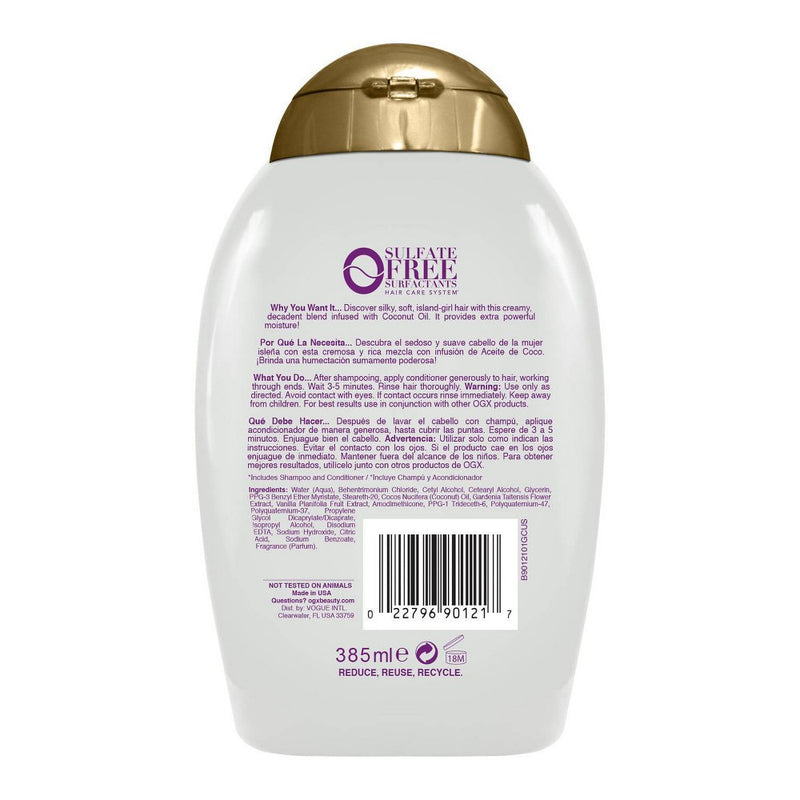 OGX Extra Strength Damage Remedy + Coconut Miracle Oil Conditioner for Dry, Frizzy Hair - 13 fl oz