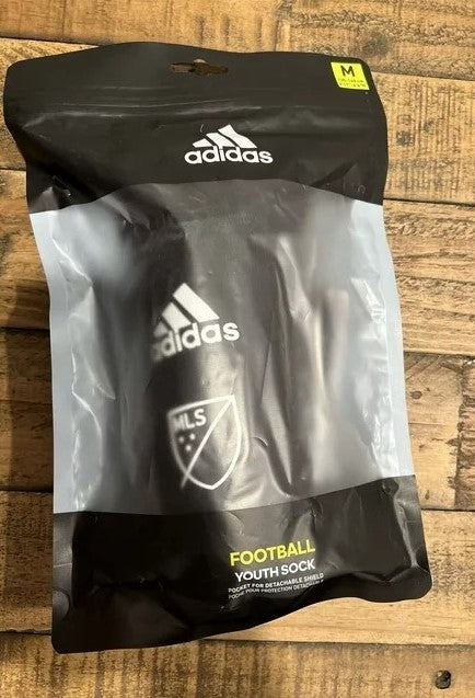 Adidas MLS Young Pro Sock Guard - Black/White M
