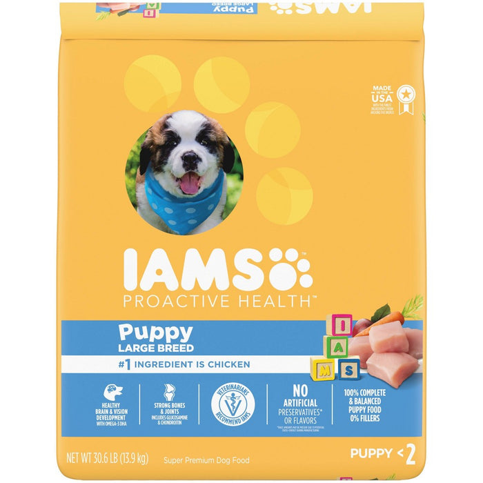 IAMS Proactive Health Chicken Large Breed Puppy Premium Dry Dog Food - 30.6lbs6 (LOCAL PICKUP ONLY)