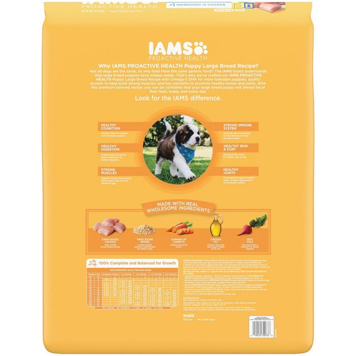 IAMS Proactive Health Chicken Large Breed Puppy Premium Dry Dog Food - 30.6lbs6 (LOCAL PICKUP ONLY)