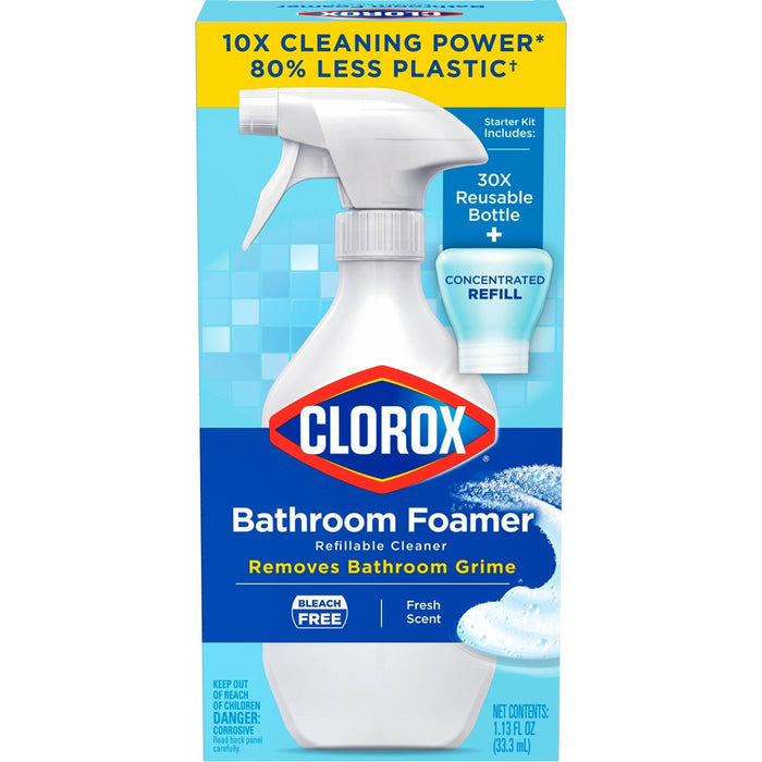 Clorox Refillable Concentrate Spray - Bathroom Foamer Starter Kit - 1.13 fl oz