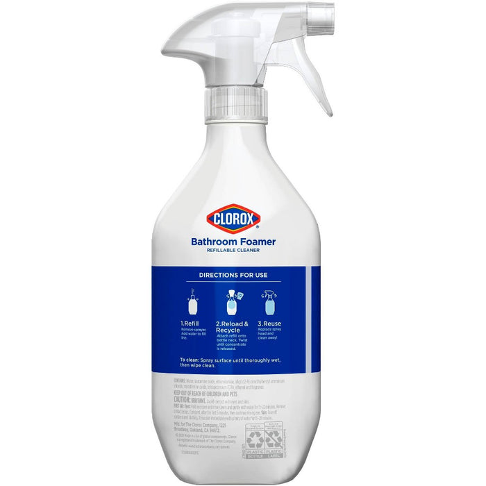 Clorox Refillable Concentrate Spray - Bathroom Foamer Starter Kit - 1.13 fl oz