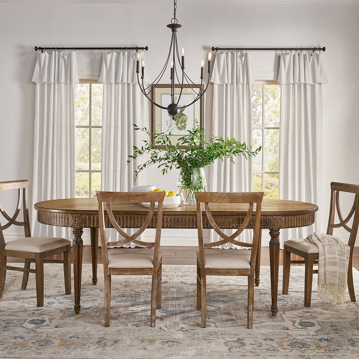 1pc 50"x63" Light Filtering Drop Cloth Window Curtain Panel Off White - Mercantile