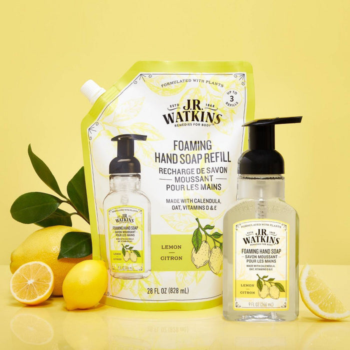 J.R. Watkins Lemon Foaming Hand Soap Refill - 28 fl oz