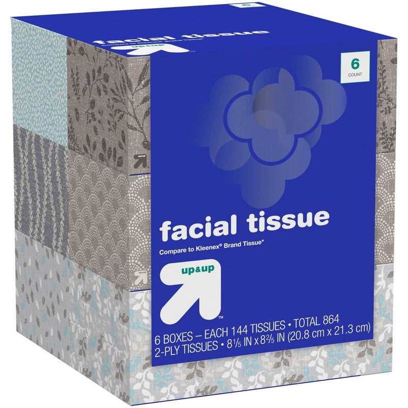 Facial Tissue - 6pk/144ct - up & up™