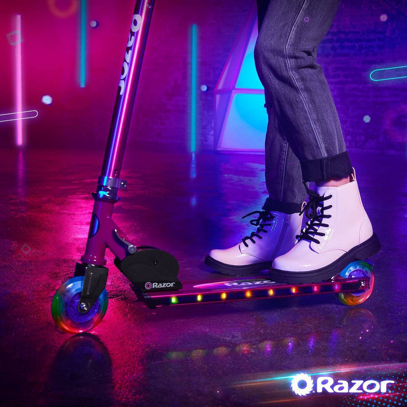Razor A+ 2 Wheel Scooter with LED Lights - Magenta (LOCAL PICKUP ONLY)