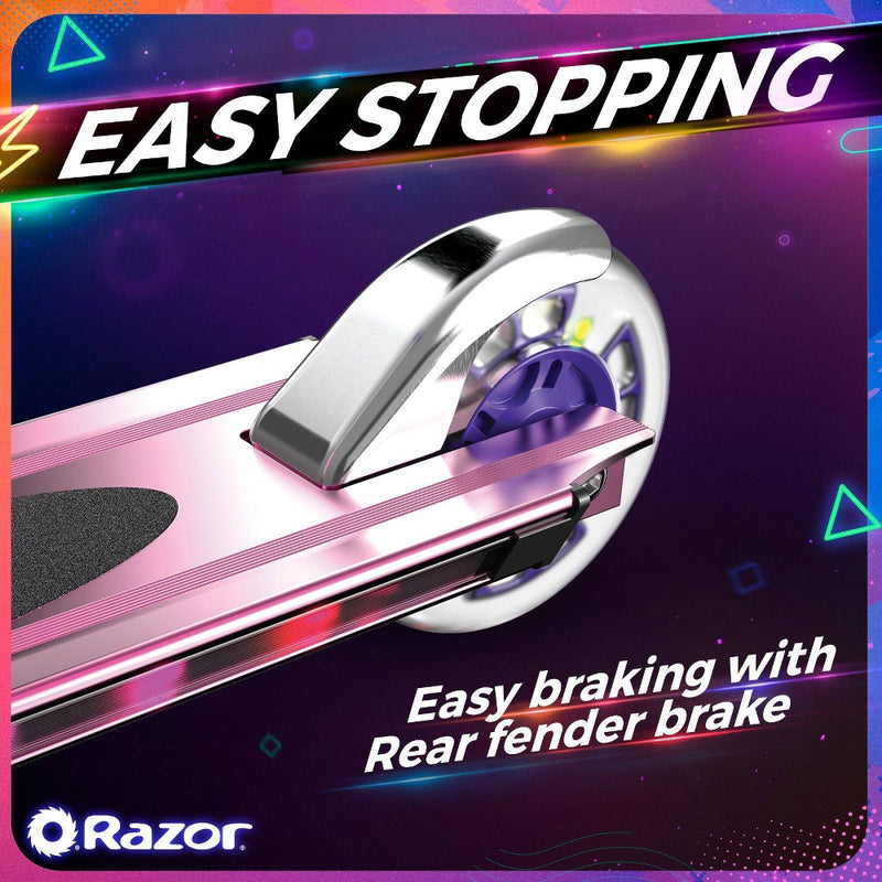Razor A+ 2 Wheel Scooter with LED Lights - Magenta (LOCAL PICKUP ONLY)