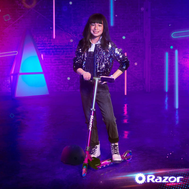 Razor A+ 2 Wheel Scooter with LED Lights - Magenta (LOCAL PICKUP ONLY)