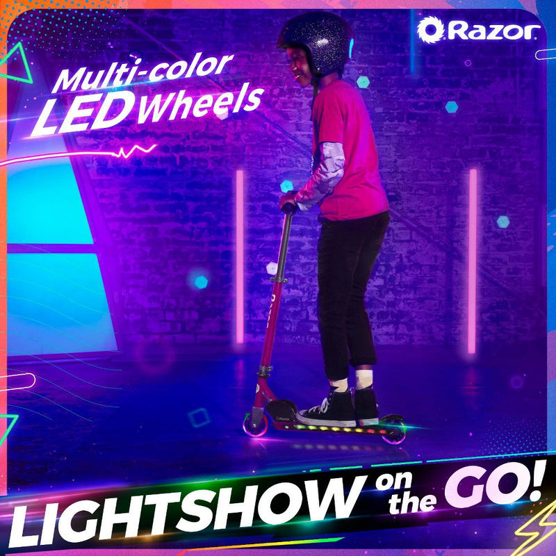 Razor A+ 2 Wheel Scooter with LED Lights - Magenta (LOCAL PICKUP ONLY)