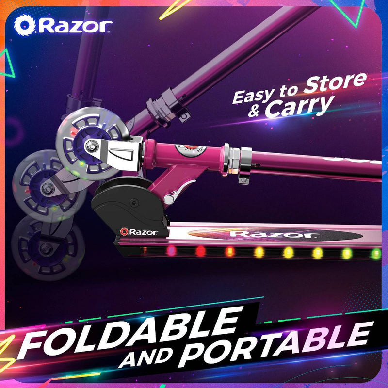 Razor A+ 2 Wheel Scooter with LED Lights - Magenta (LOCAL PICKUP ONLY)
