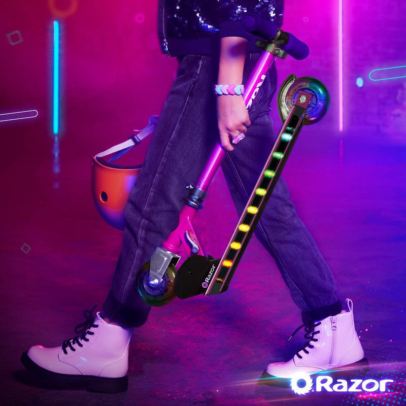 Razor A+ 2 Wheel Scooter with LED Lights - Magenta (LOCAL PICKUP ONLY)