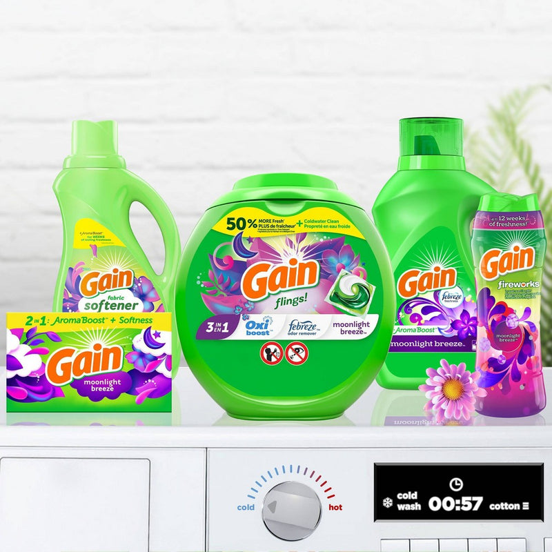 Gain Fabric Softener Dryer Sheets - Moonlight Breeze - 240ct