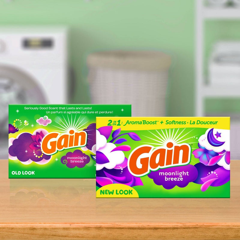 Gain Fabric Softener Dryer Sheets - Moonlight Breeze - 240ct