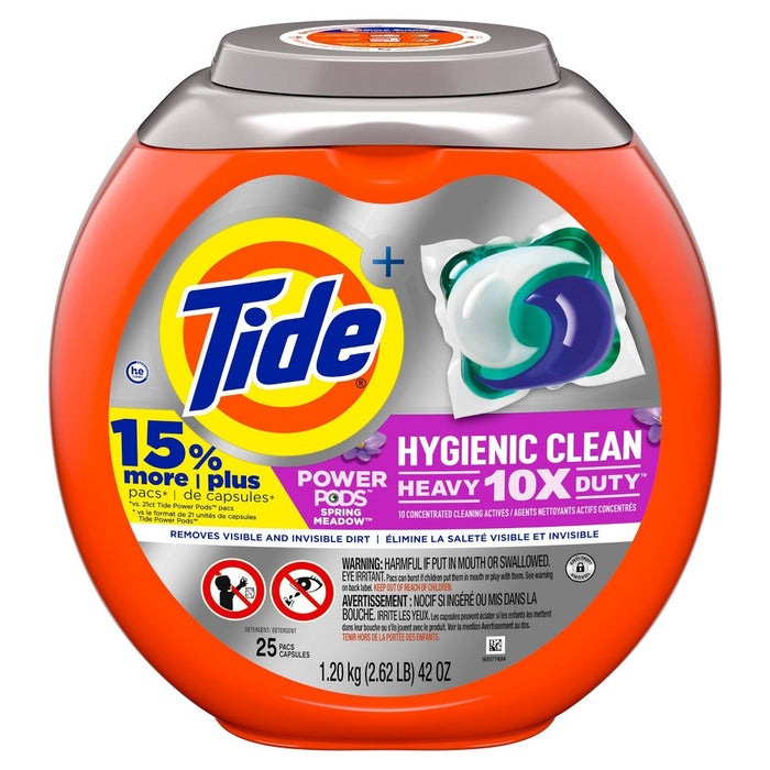 Tide Power Pods Clean Laundry Detergent - Spring Meadow - 42oz/25ct