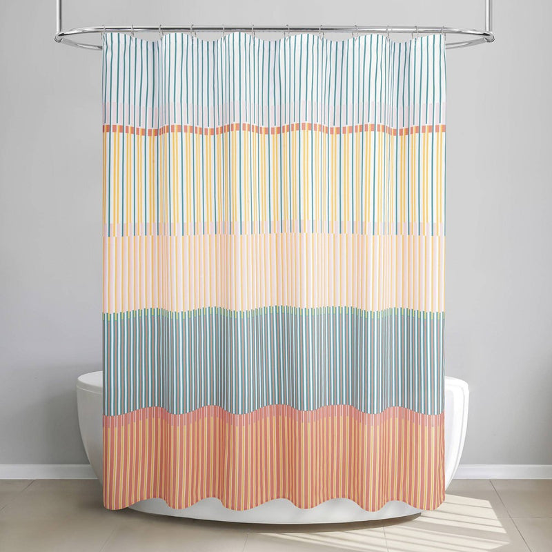 Market Stripe Shower Curtain - Allure Home Creations