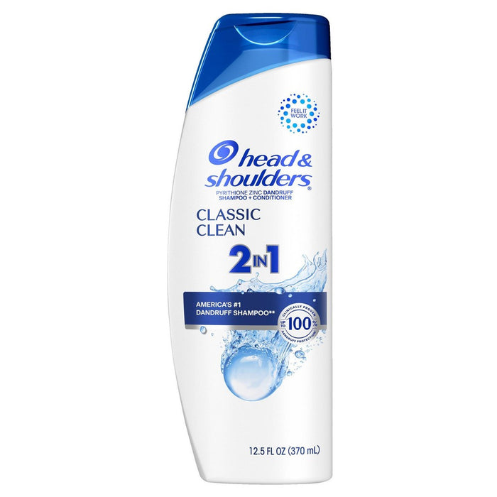 Head & Shoulders Classic Clean Anti-Dandruff 2-in-1 Paraben Free Shampoo and Conditioner - 12.5 fl oz